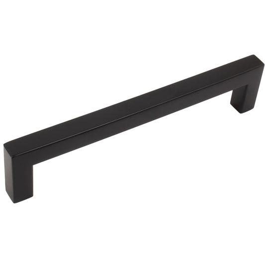Contemporary Square 128mm Pull, Stainless Steel